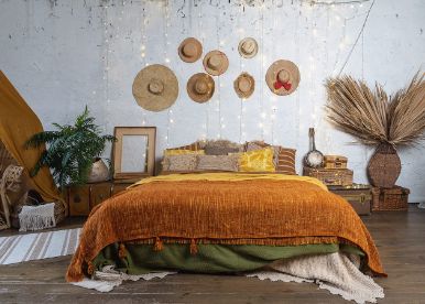 Nature-Inspired Bohemian Bedroom