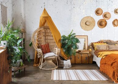 Serene Bohemian Bedroom Design