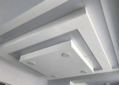 Elegant suspended gypsum false ceiling