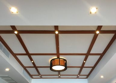 False ceiling with decorative lights