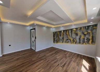 Inviting POP ceiling with white and yellow LEDs