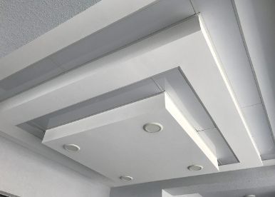 Elegant suspended gypsum false ceiling