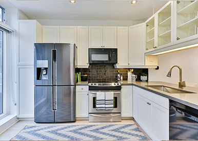 Sleek Sophistication: Modern White and Grey Modular Kitchen