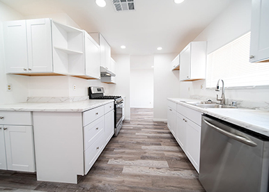 Monochromatic White Modular Kitchen