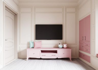 Soft and Charming TV Unit